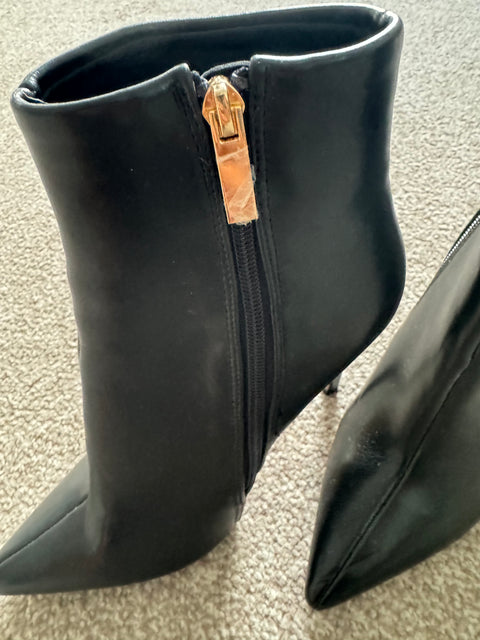 ASOS Black pointy heel ankle boots